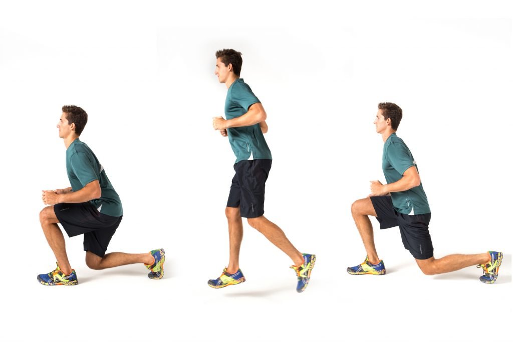 Fortalecimento para corrida - Afundo com salto